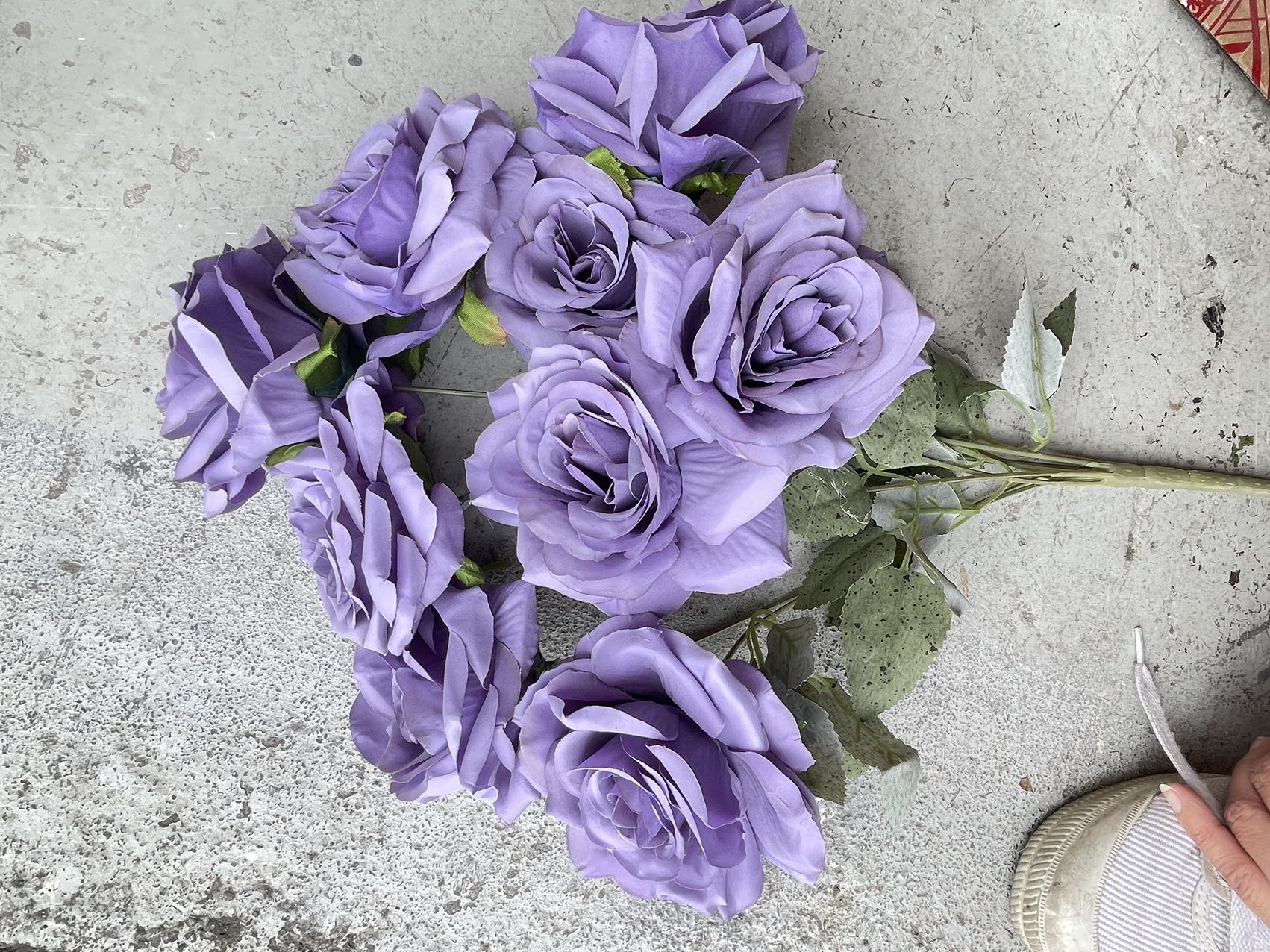 Artificial Flower Rose Bunch Purple (9 Roses) NZ$10.99 - newbrightparty