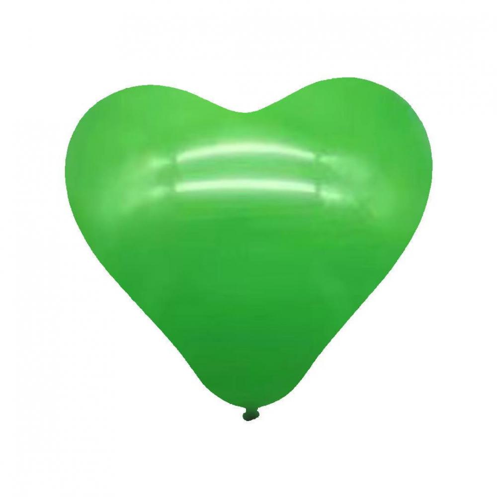 10 Inch Heart Shape Latex Balloon Green (10PCS)