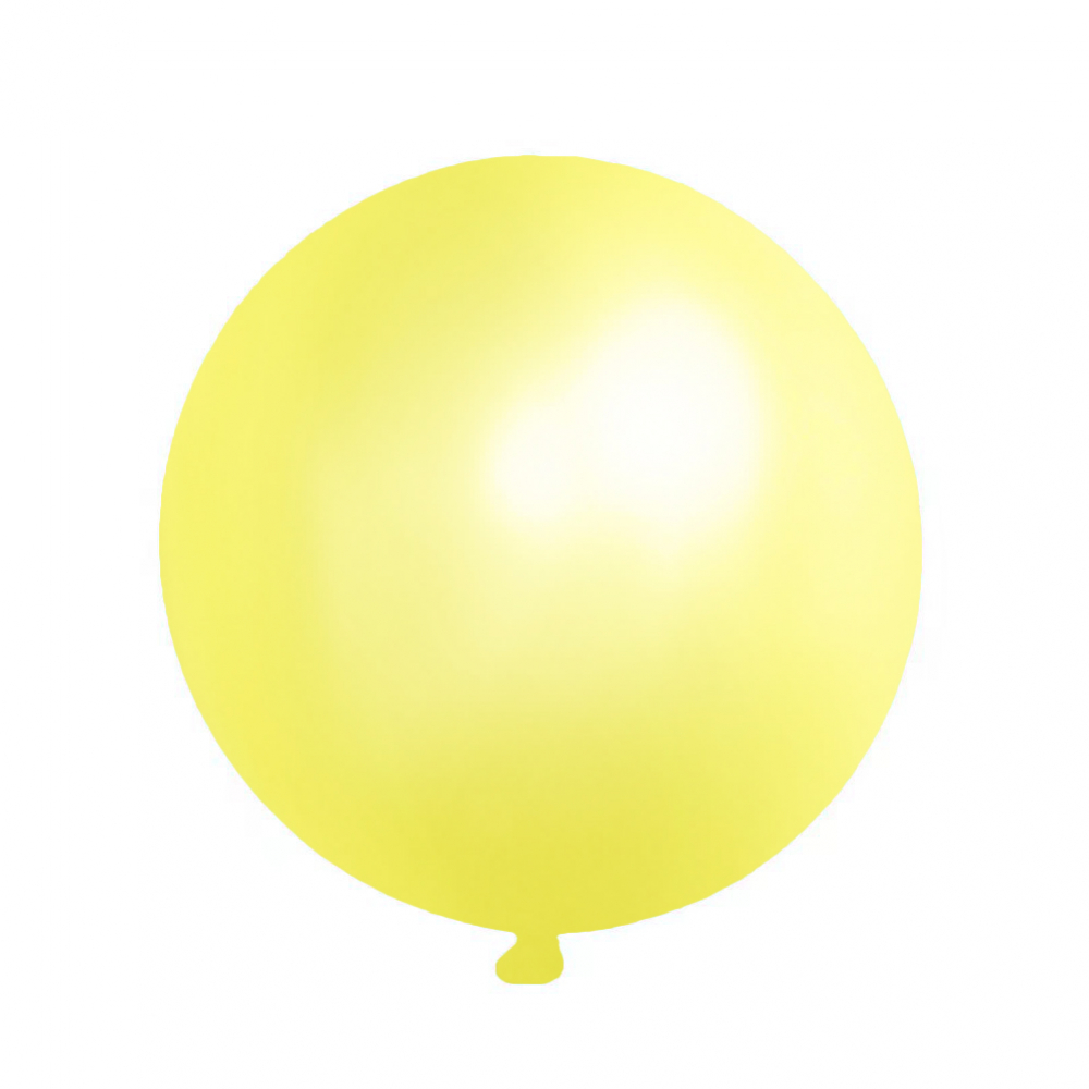 18 Inch Giant  Pearl Latex Balloon Sunny Yellow