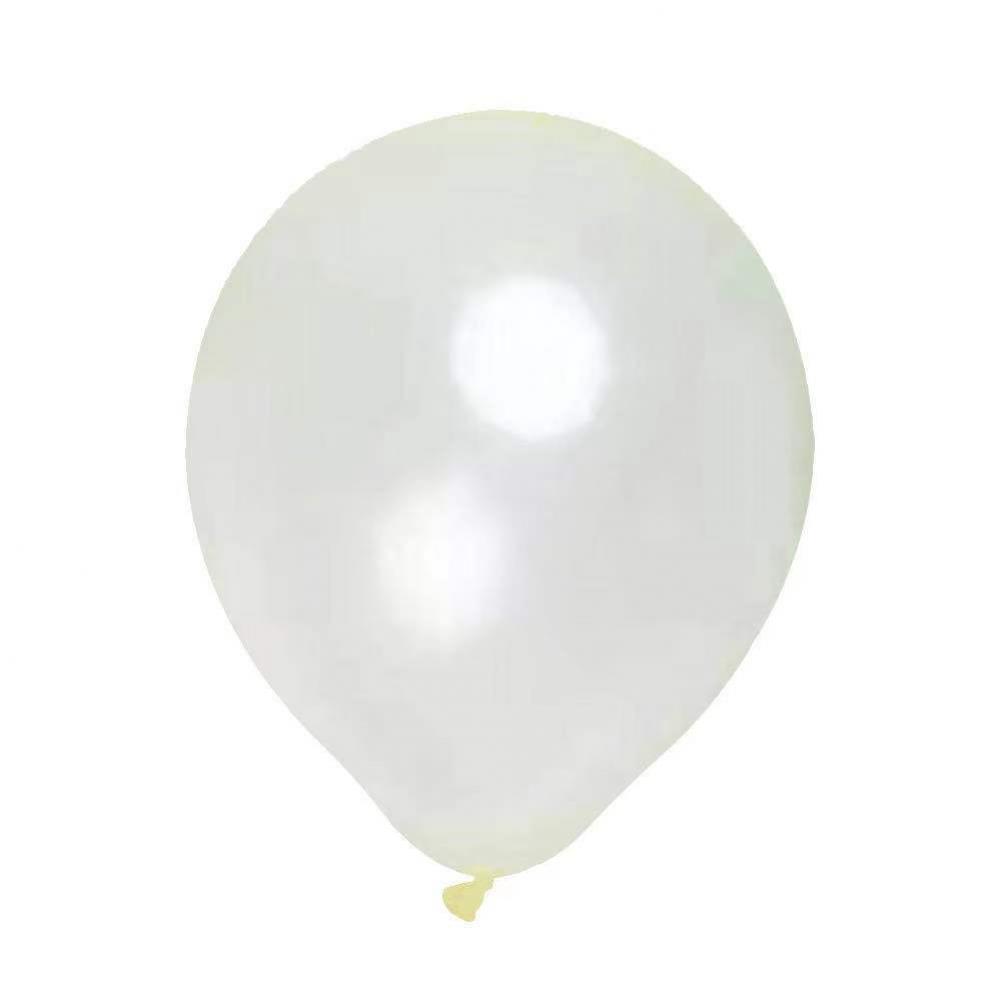 10 Inch Transparent Latex Balloon Yellow (10PCS)