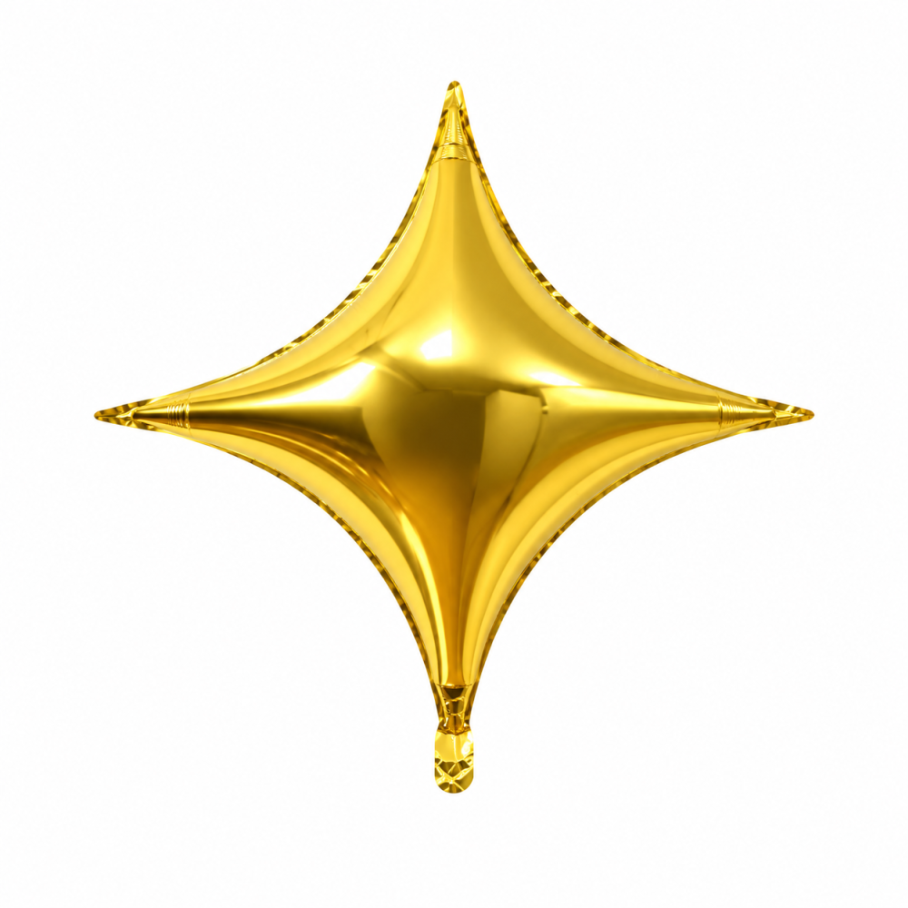 18 Inch Foil Balloon Star Shape Gold