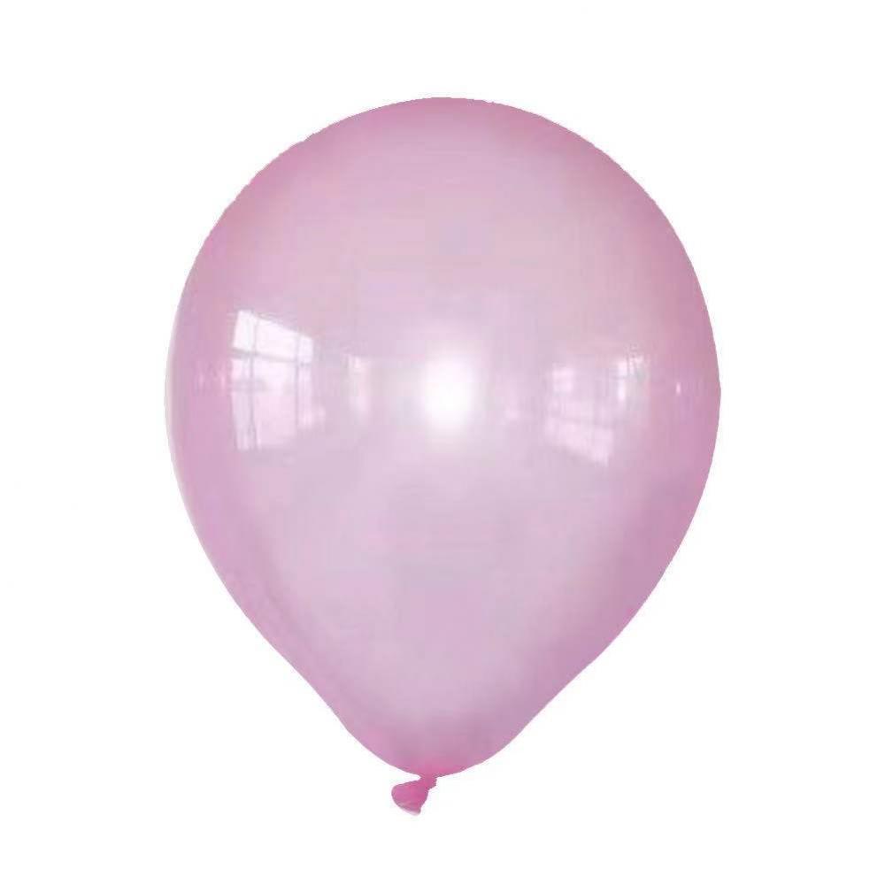 10 Inch Transparent Latex Balloon Hot Pink  (10PCS)