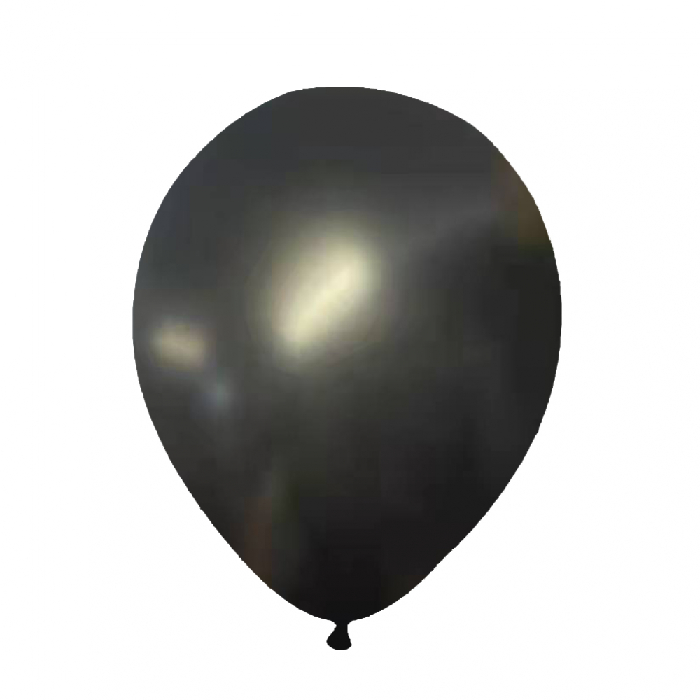 12 Inch Pearl Latex Balloon Pearl Black  (10PCS)