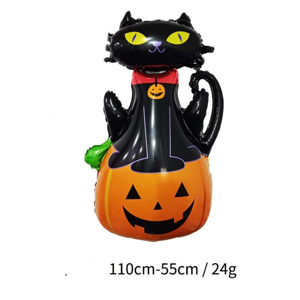 Halloween Foil Balloon Black Cat 110cm*55cm