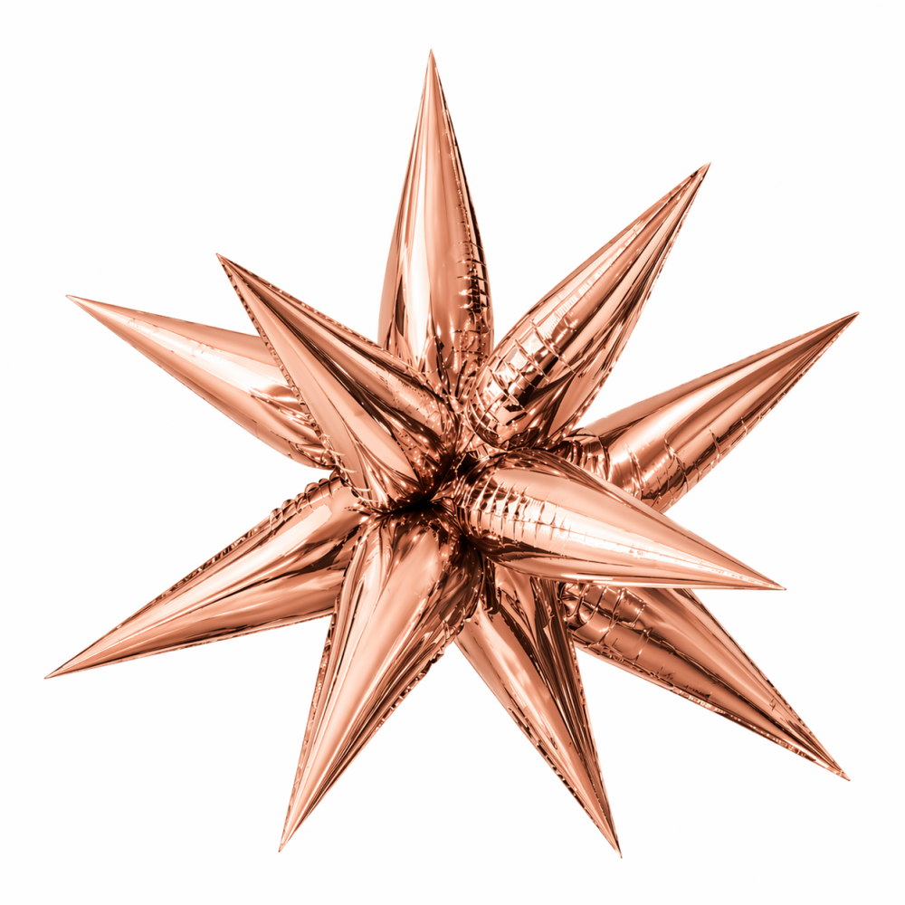 24 Inch Foil Balloon Explosion Rose Gold