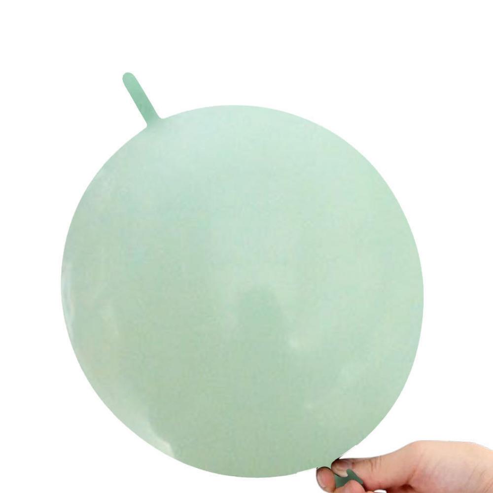 10 Inch Link Tail Latex Balloons Pastel Green (100PCS)