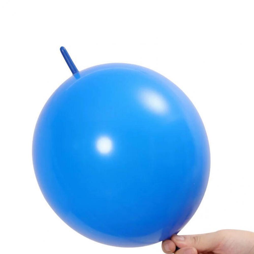 10 Inch Link Tail Latex Balloons Royal Blue (100PCS)