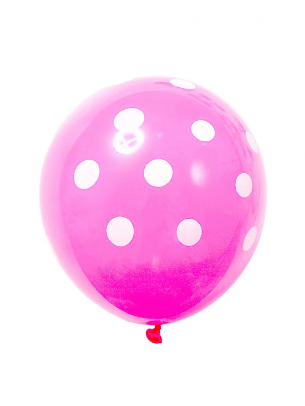 12 Inch Standard Polka Dot Balloons Pink Balloon White Dot (10PCS)