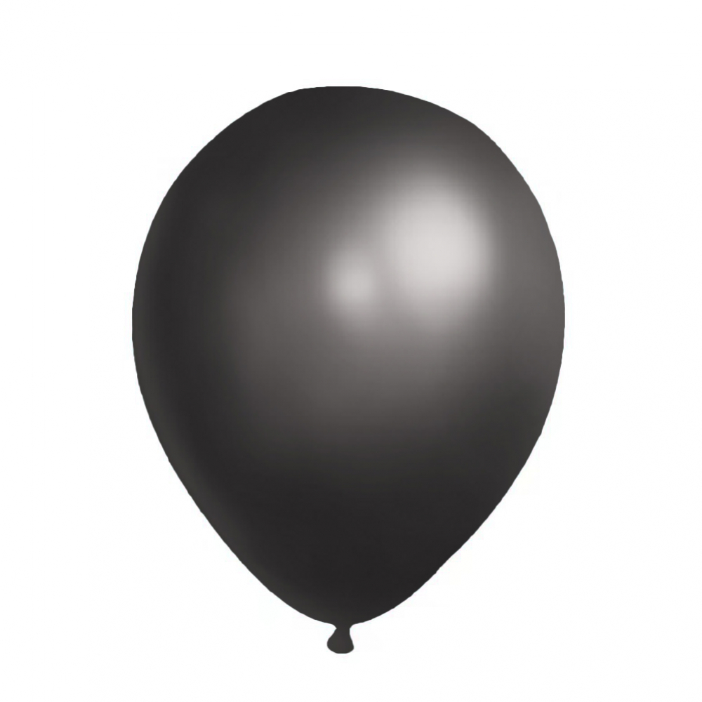 12 Inch Pearl Latex Balloon Pearl Black  (100PCS)