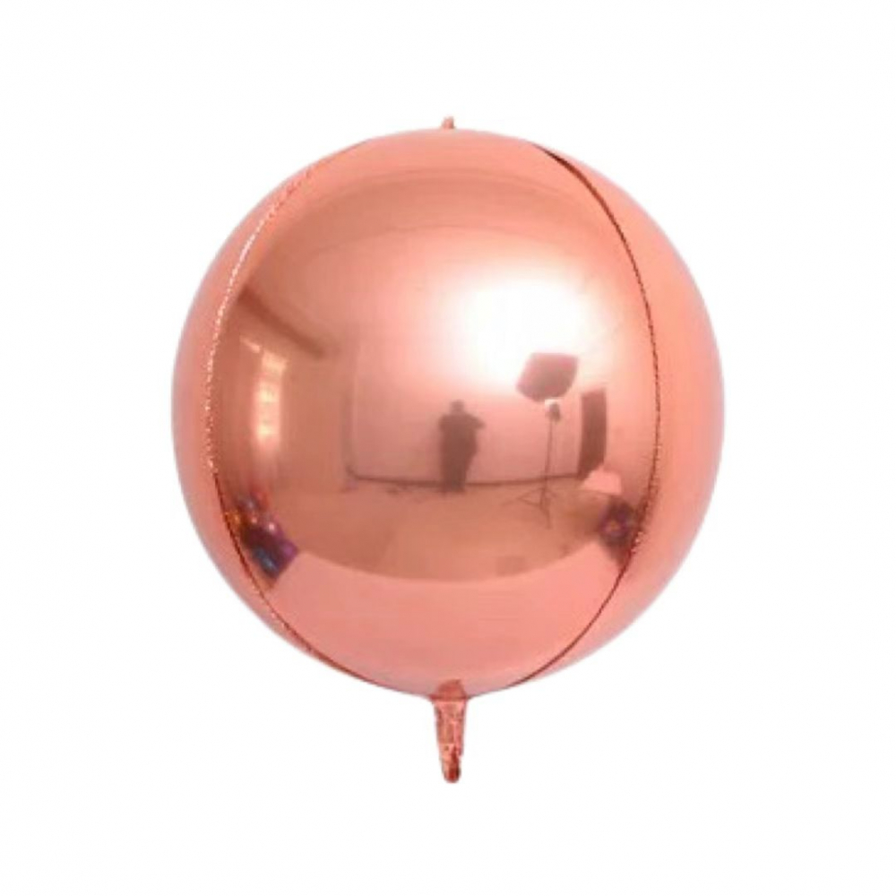 32 Inch 4D Round Sphere Shape Foil Balloon Rose Gold (1PCS)