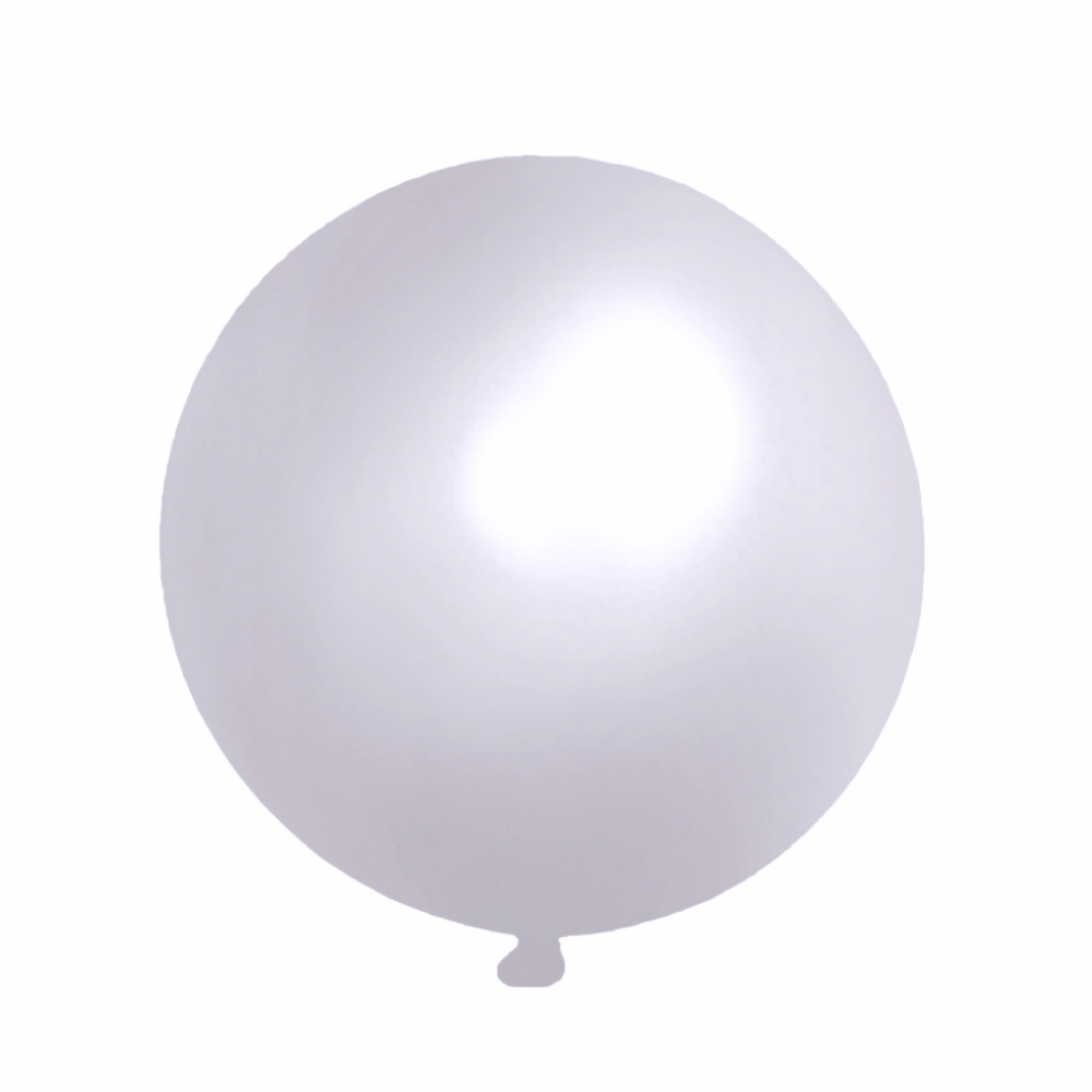 18 Inch Giant  Pearl Latex Balloon White