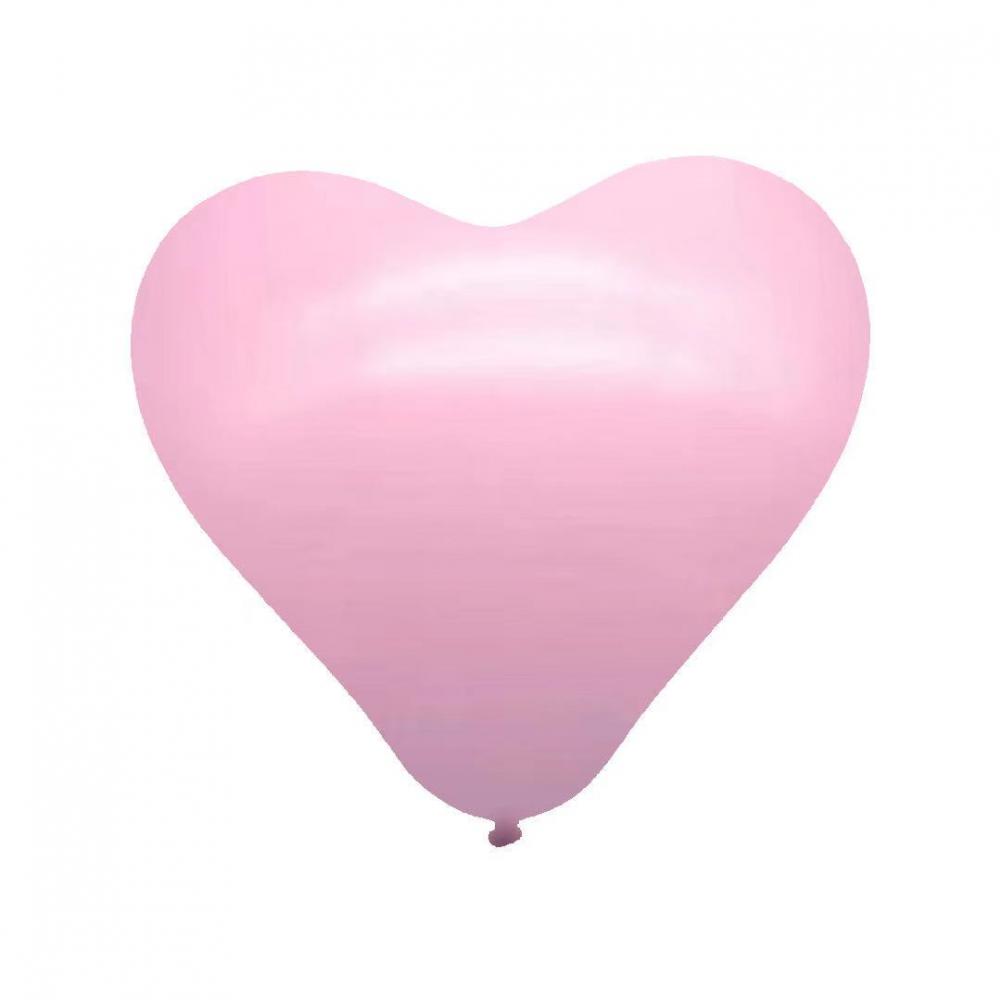 10 Inch Heart Shape Latex Balloon Pale Pink  (10PCS)