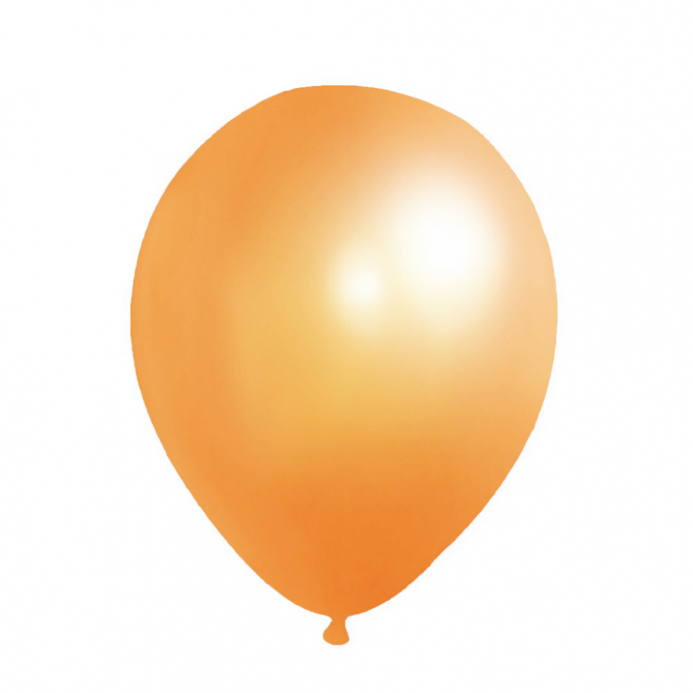 12 Inch Pearl Latex Balloon Orange (100PCS)