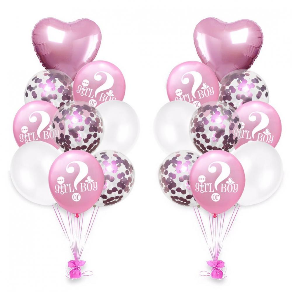 12 Inch Printed Balloon Boy or Girl Pink (16PCS)