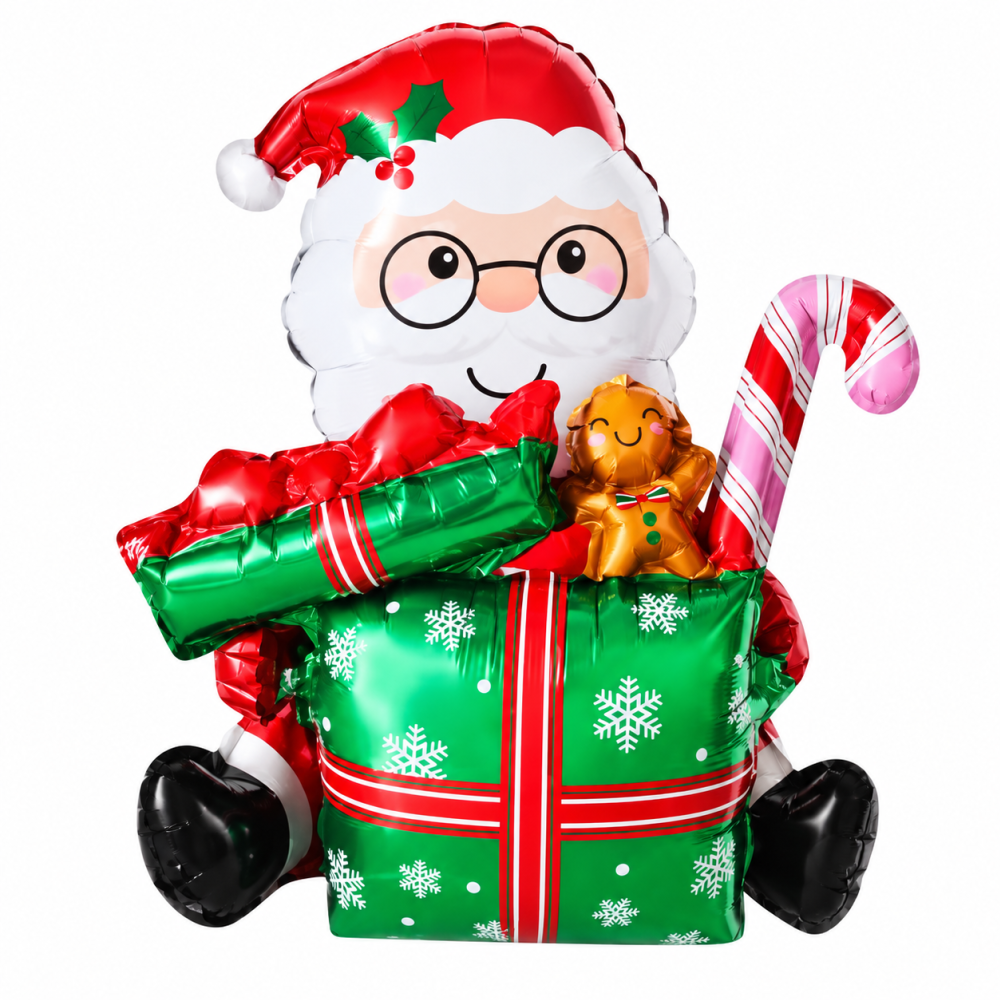 Foil Balloon Christmas Santa