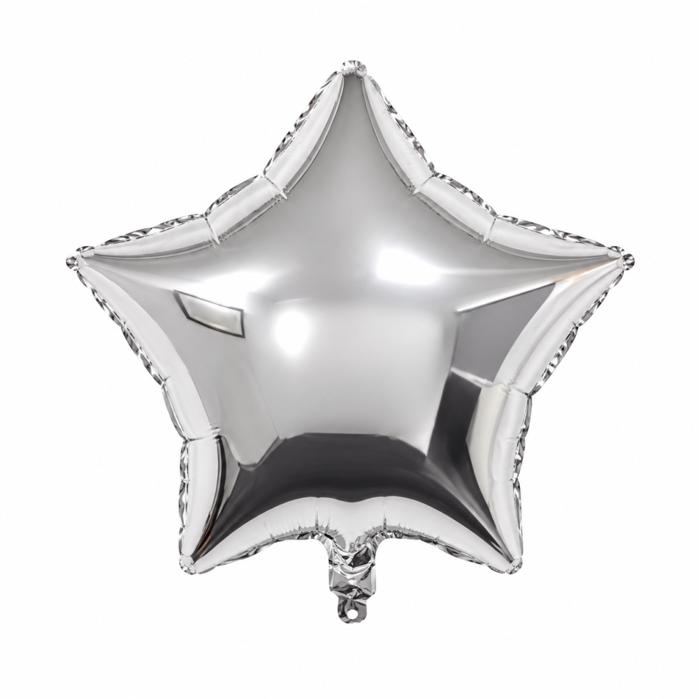 18 Inch Foil Balloon Star Sliver