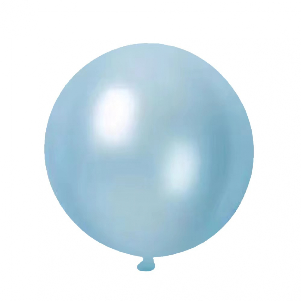 18 Inch Giant  Pearl Latex Balloon Sky Blue