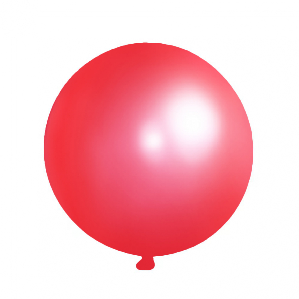 18 Inch Giant  Pearl Latex Balloon Red