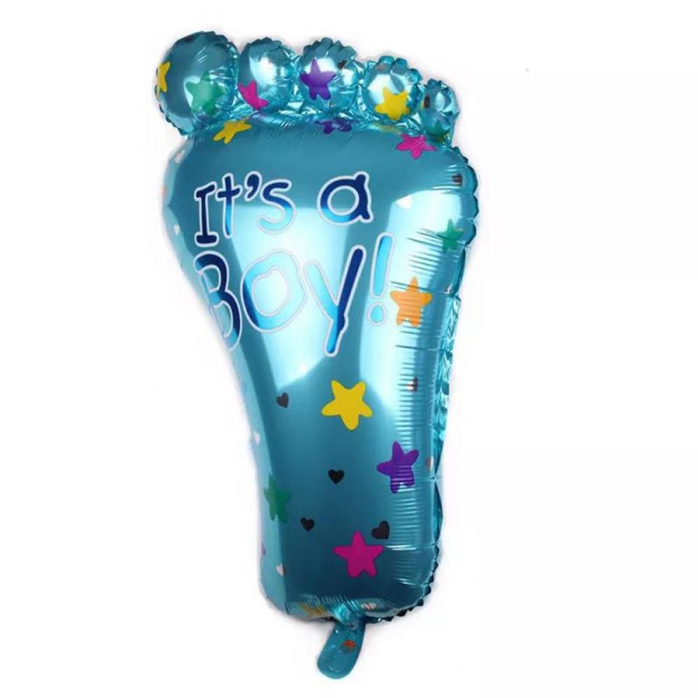Foil Balloon Baby Feet Blue