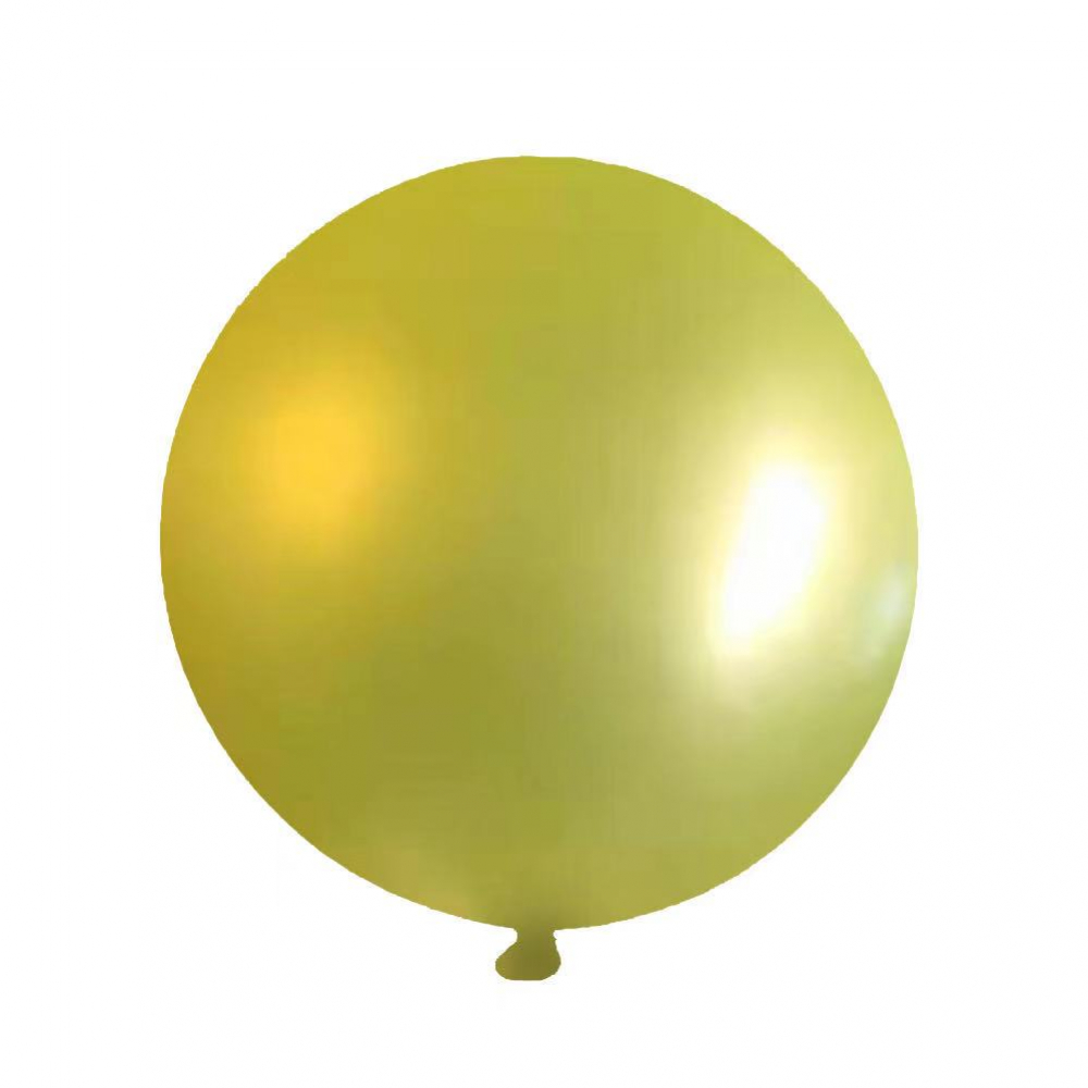 18 Inch Giant  Pearl Latex Balloon Sunny Yellow