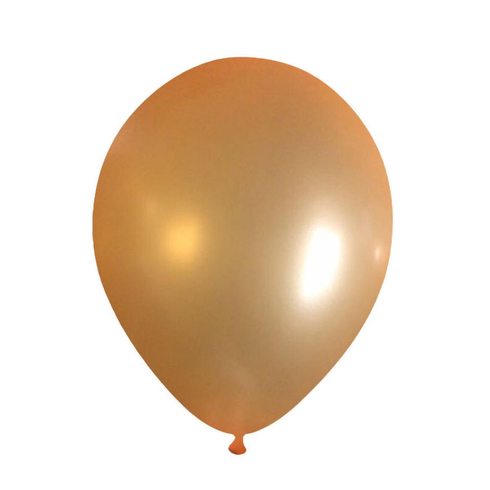12 Inch Pearl Latex Balloon Orange (10PCS)