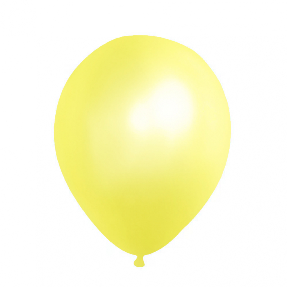 12 Inch Pearl Latex Balloon Sunny Yellow (10PCS)