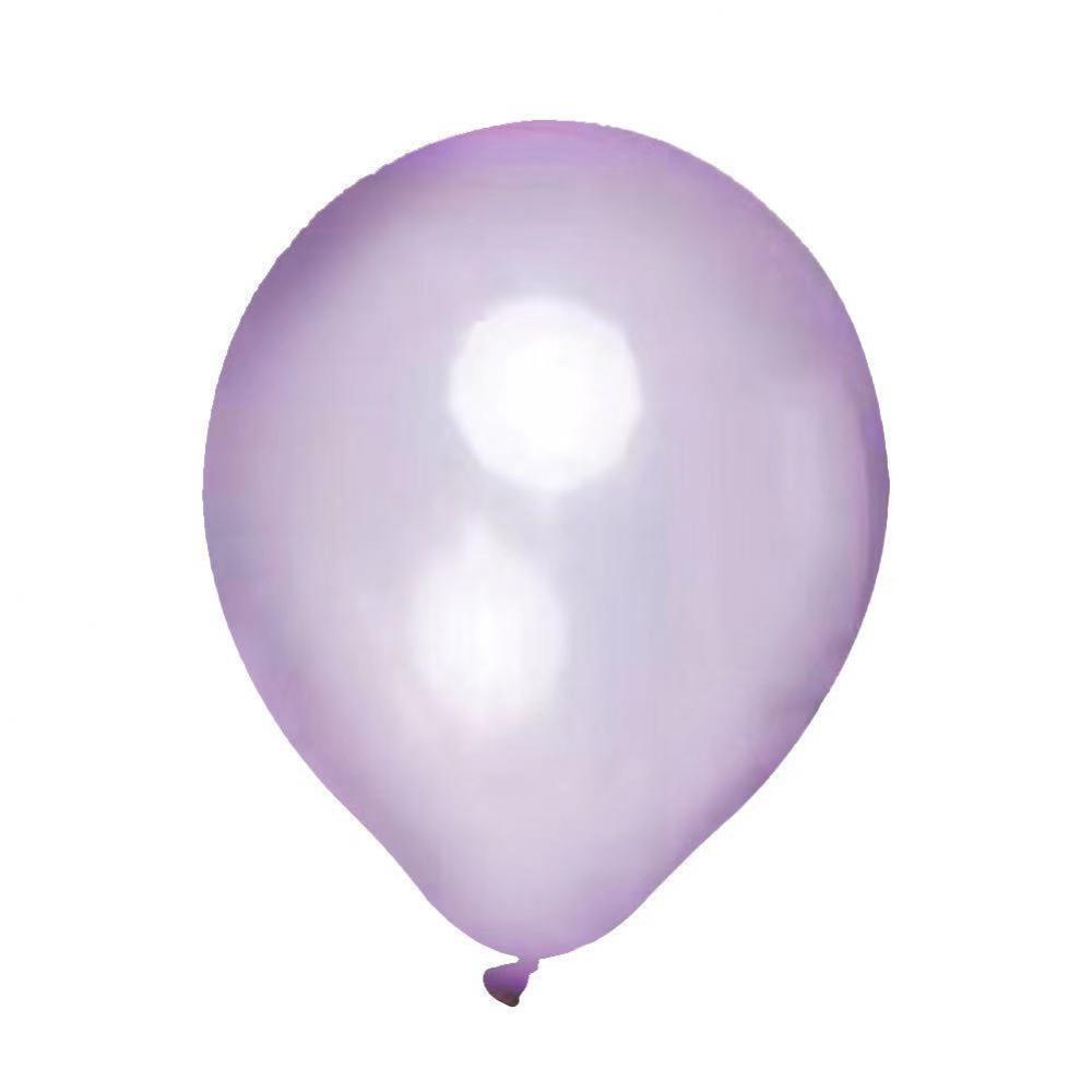 10 Inch Transparent Latex Balloon Purple (10PCS)