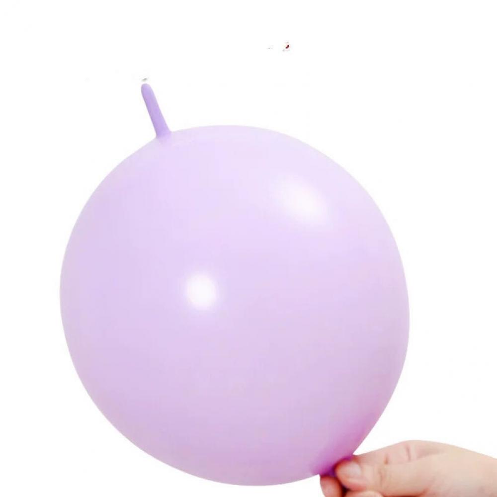10 Inch Link Tail Latex Balloons Lavender (100PCS)
