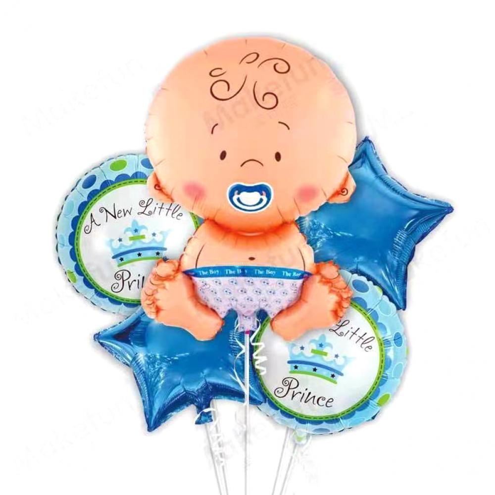 Foil Balloon Set Baby Boy (5PCS)