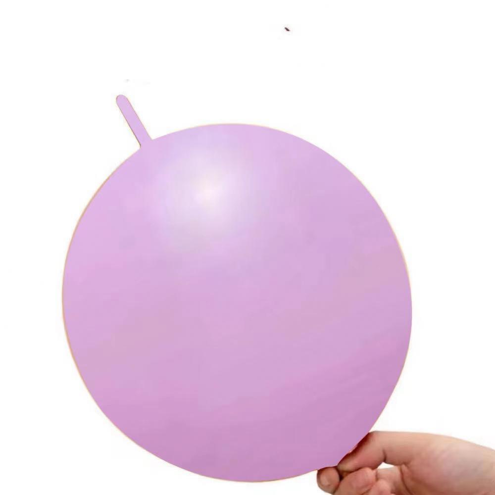10 Inch Link Tail Latex Balloons Neon Pink (100PCS)