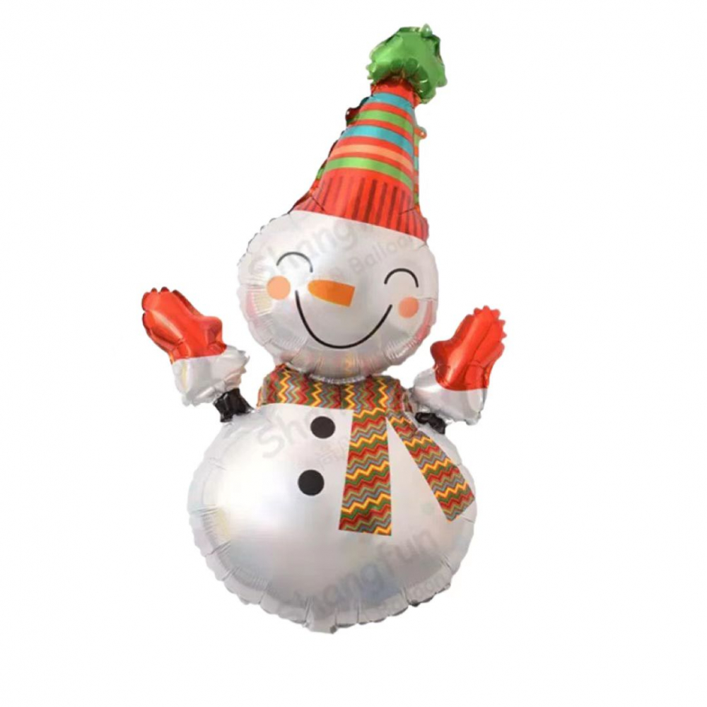 Foil Balloon Christmas Snow Man
