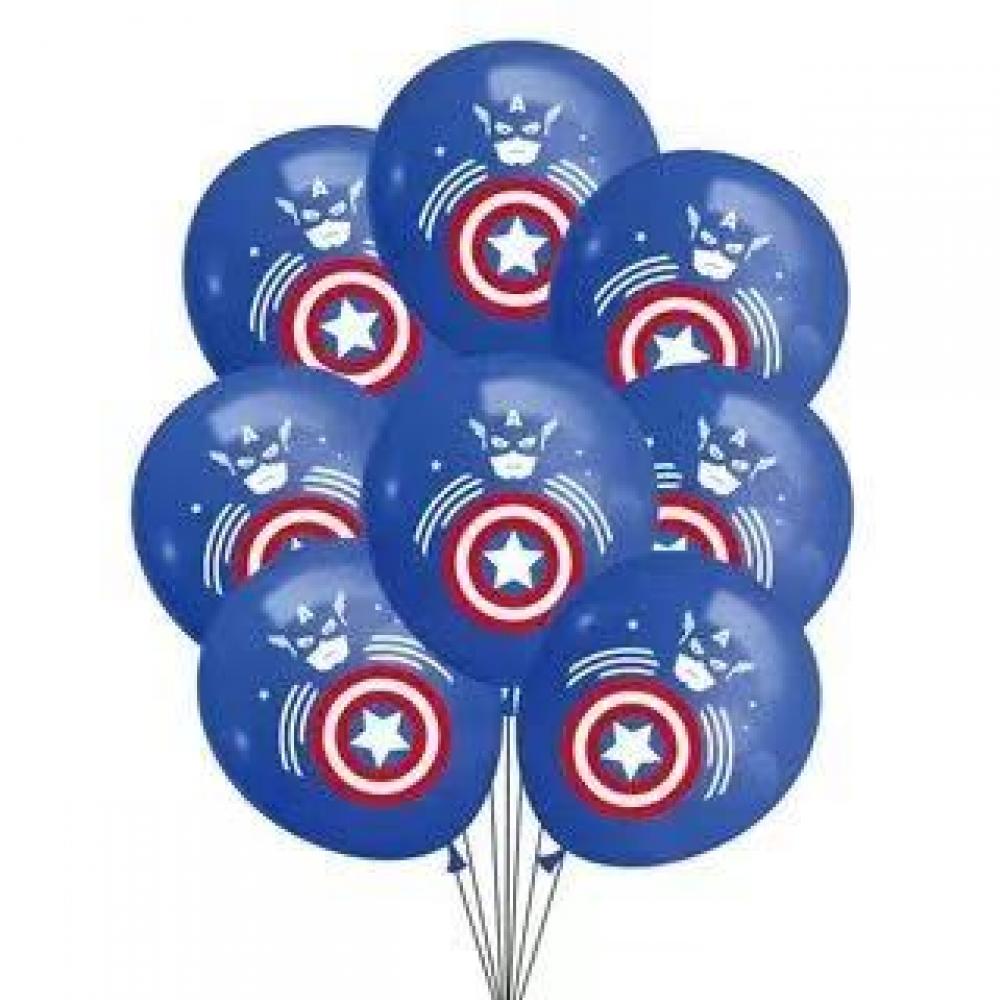 Captain America Printed Balloon Set (10pcs)