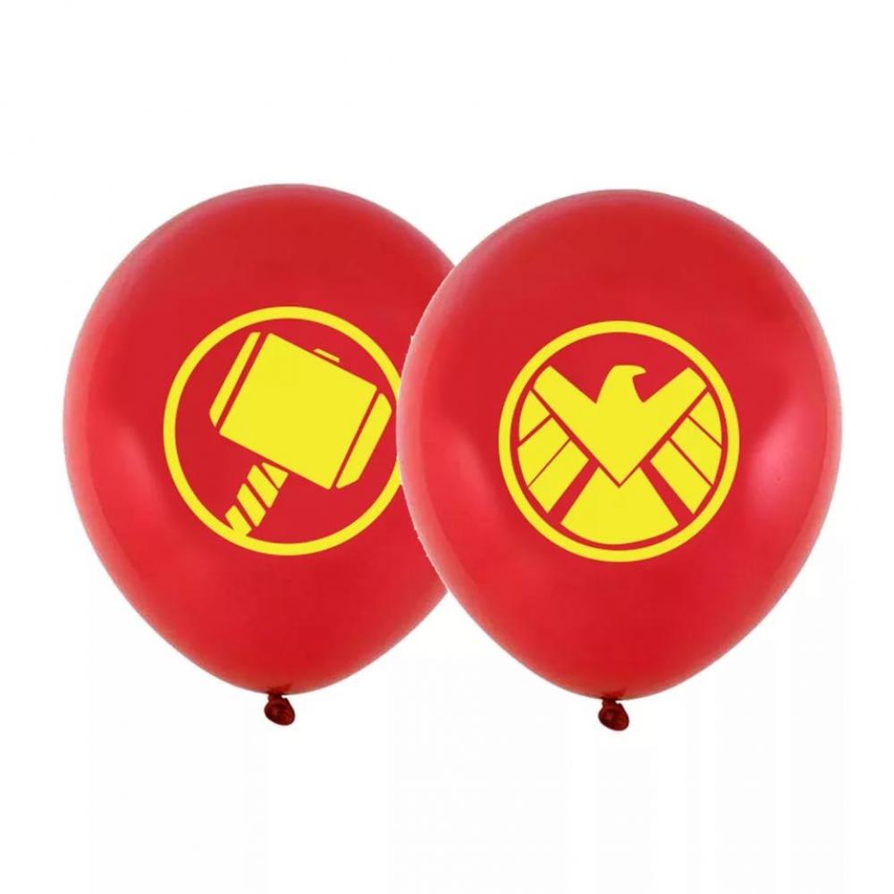 12 Inch Printed Balloon  Super Hero Red (1PCS)