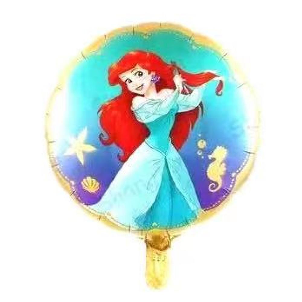 Round Foil Balloon Mermaid Princess