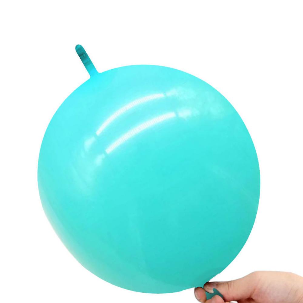 10 Inch Link Tail Latex Balloons Tiffany Blue (100PCS)