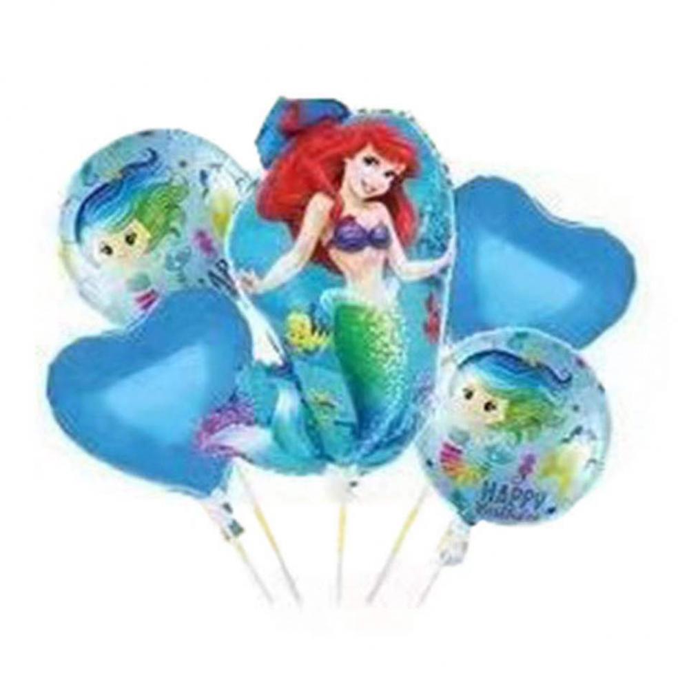 Foil Balloon Set Mermaid  (5PCS)