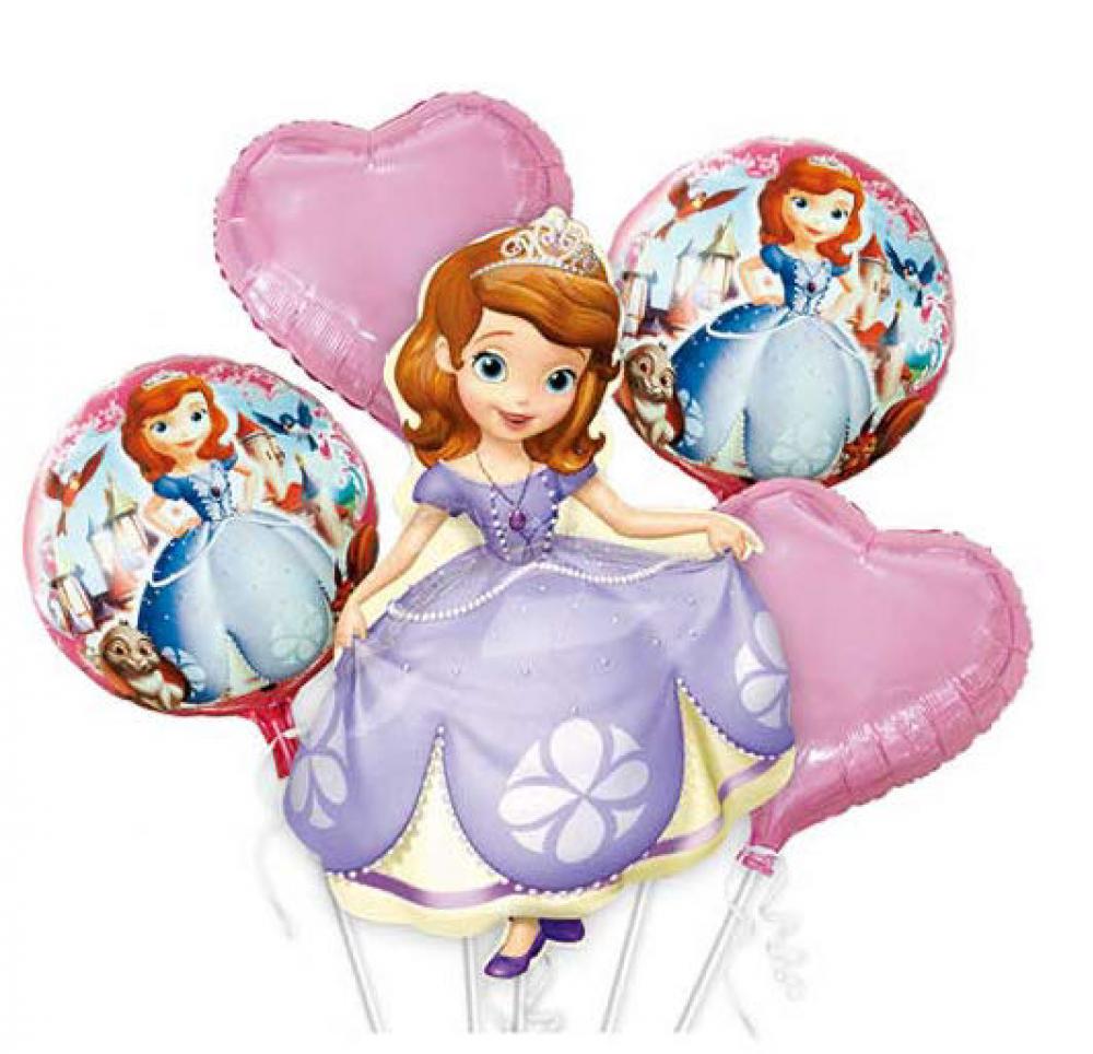 Princess Sophia Foil Balloon Set （5PCS)