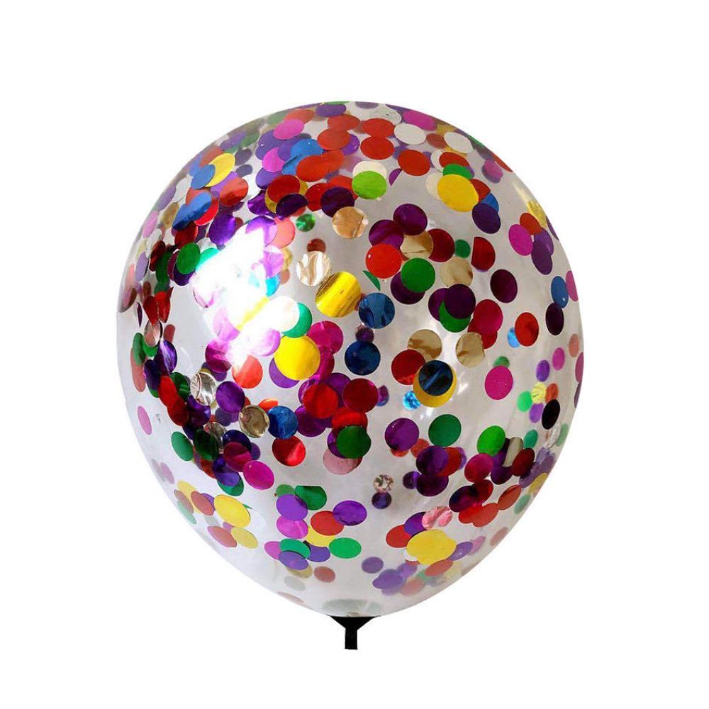 12 Inch Standard Confetti Balloon Mixed Colour (1PCS)