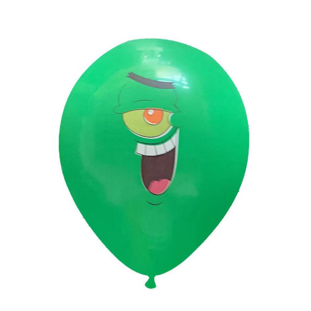 12 Inch Printed Balloon Spong Bob Green (1PCS)