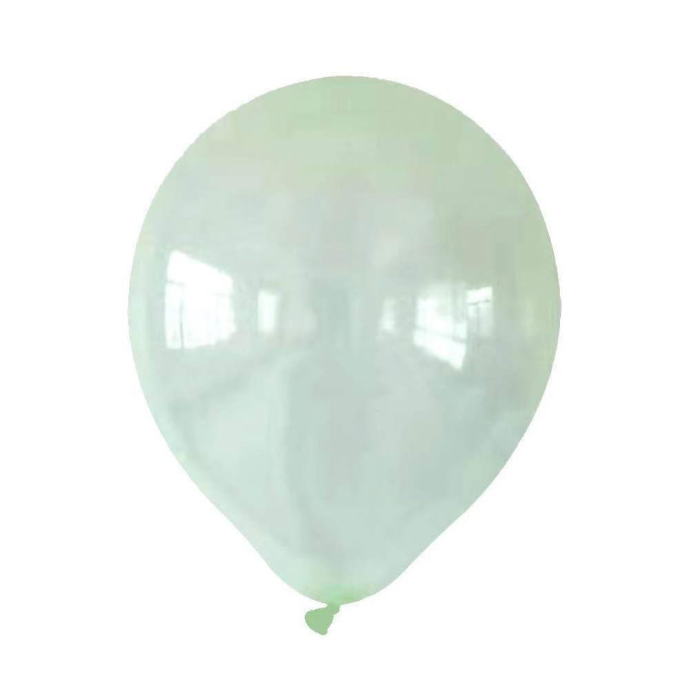 10 Inch Transparent Latex Balloon Green (10PCS)