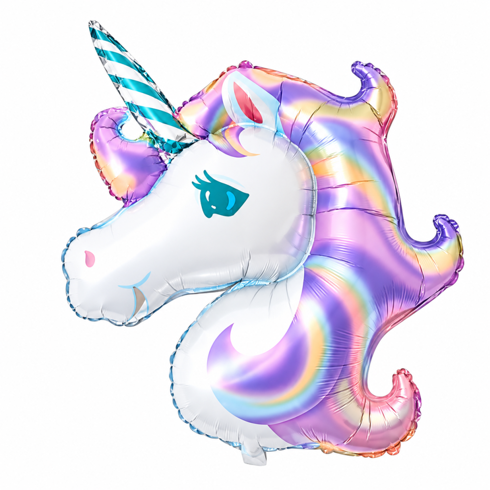 Foil Balloon Unicorn Purple