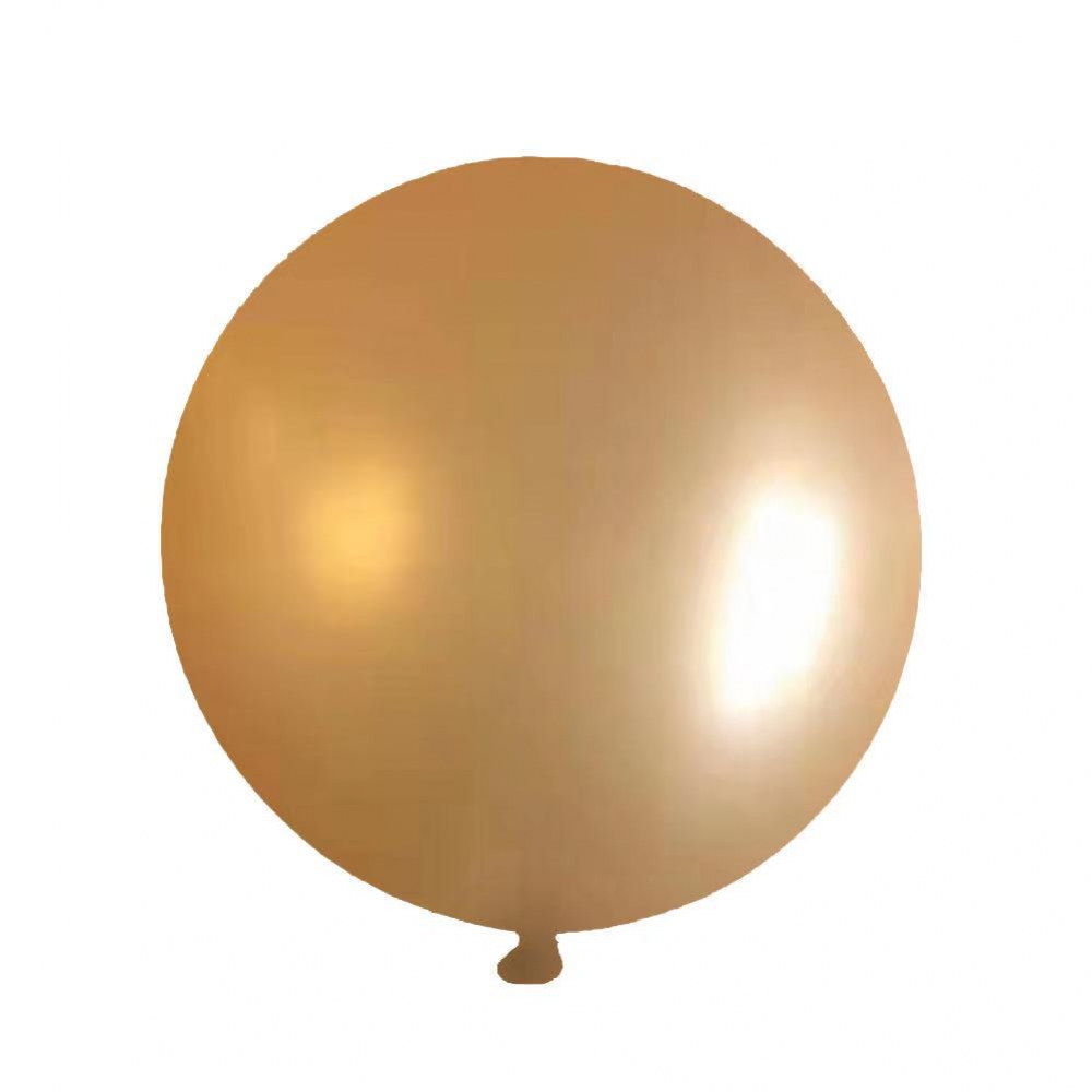 18 Inch Giant  Pearl Latex Balloon Orange