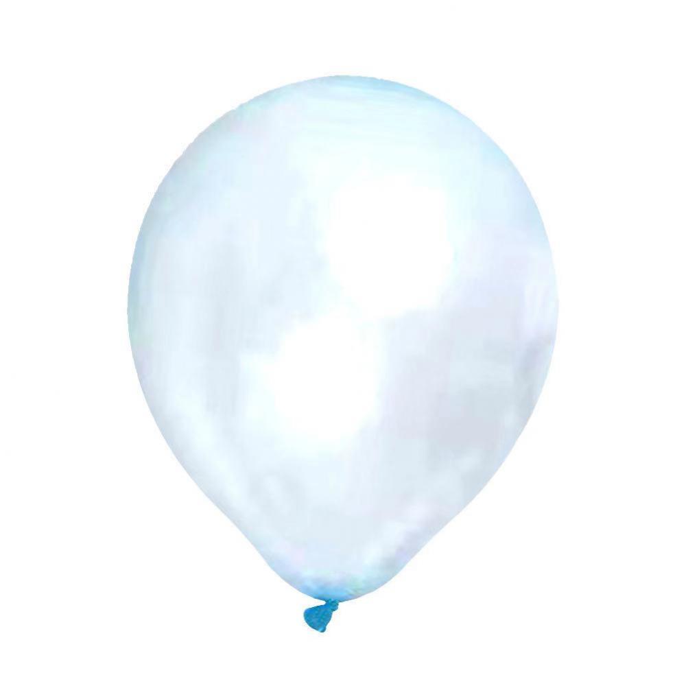 10 Inch Transparent Latex Balloon Blue (10PCS)