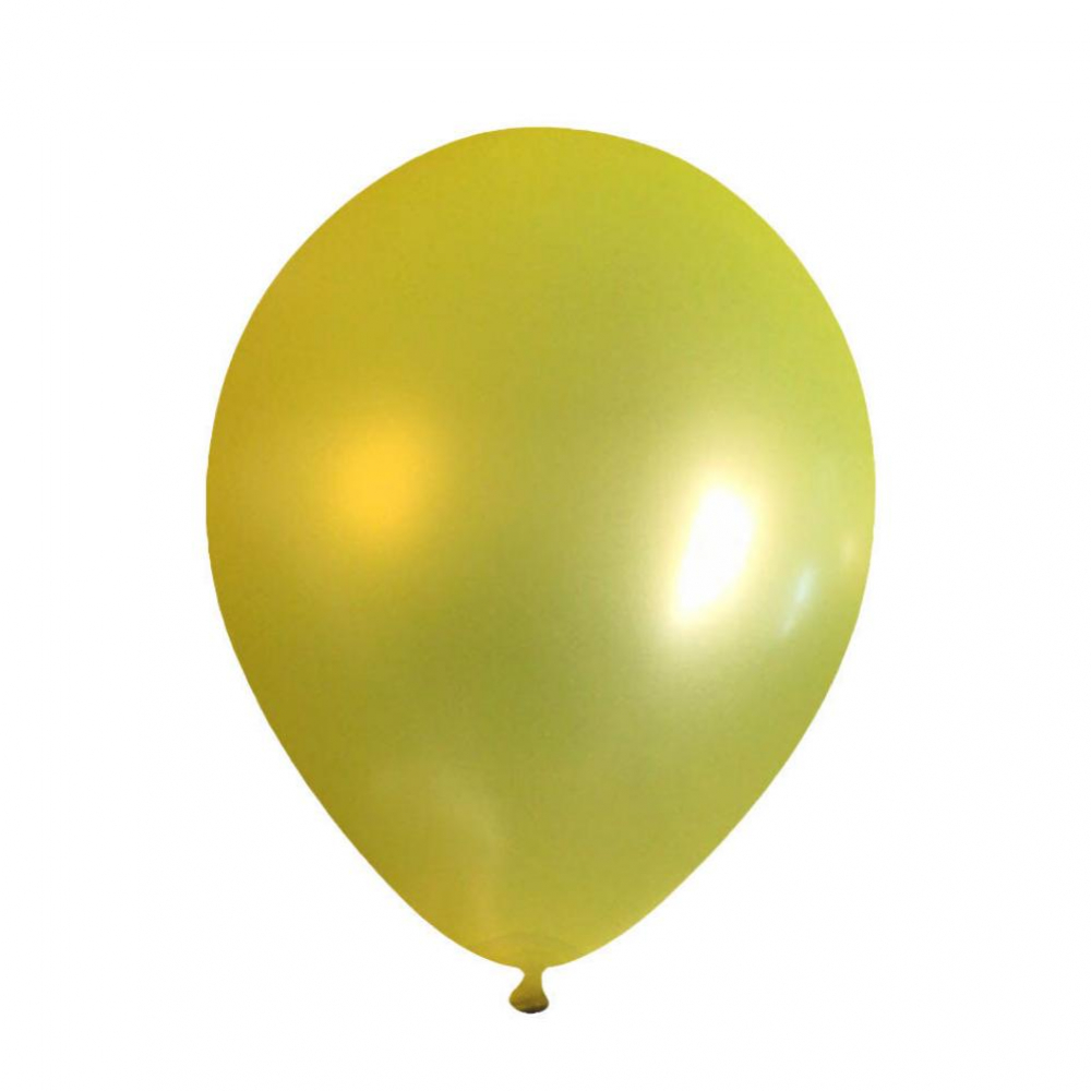5 Inch Pearl Latex Balloon Yellow (10PCS)