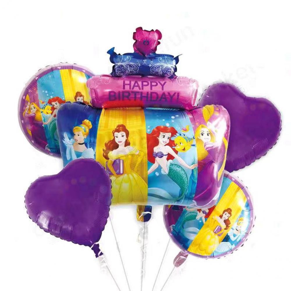 Foil Balloon Set 4 Princess (5PCS)