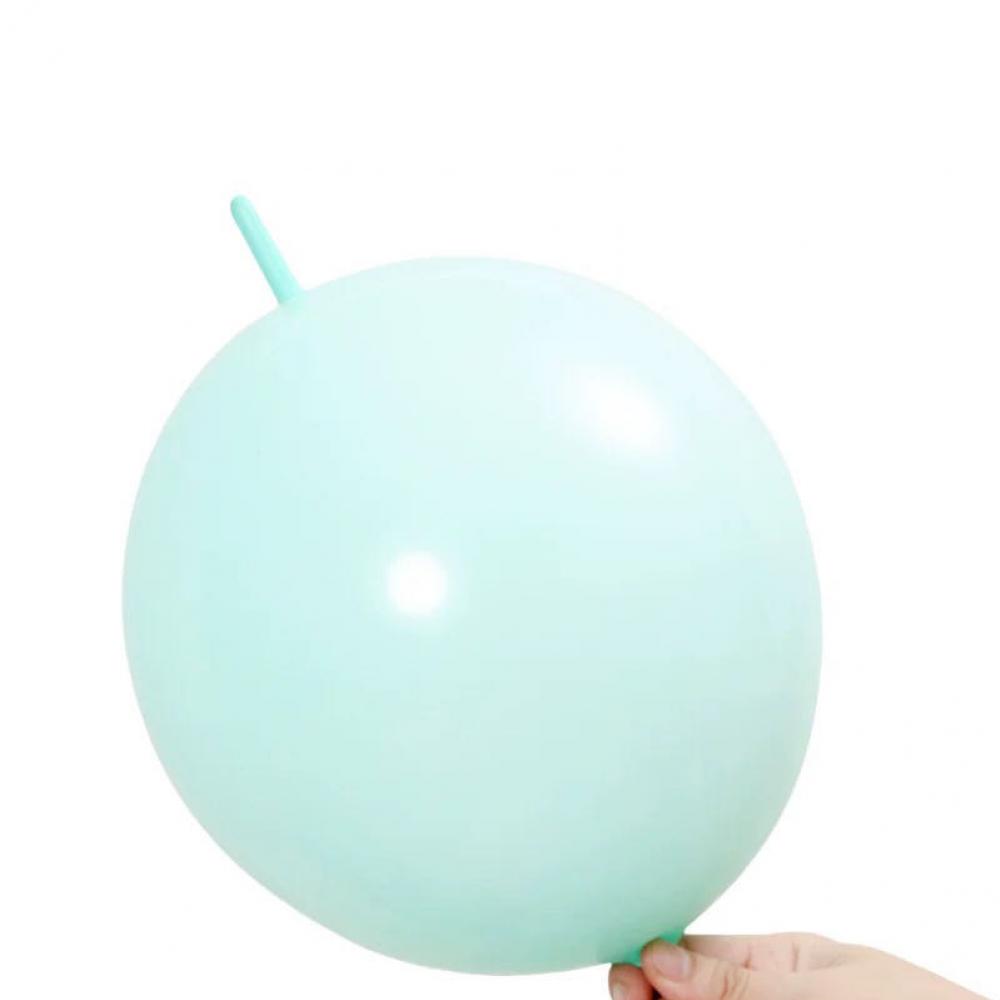 10 Inch Link Tail Latex Balloons  Mint Green (100PCS)