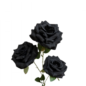 Artificial Rose Black