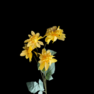 Artificial Flower Dahlia  Yellow
