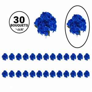 Bulk Artifical Hydrangea Bunch -Royal Blue (30 bunch 5.5 each bunch)