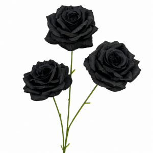 Artificial Rose Black